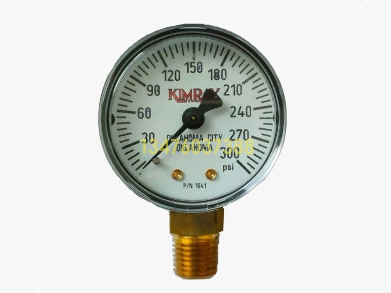 KIMRAY凯姆雷原装压力表备件_30HPG指挥器压力表300PSI_售后备件维修中心